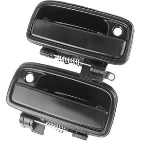 NPAUTO Exterior Front Door Handle Replacement for Toyota Tacoma 1995 1996 1997 1998 1999 2000 2001 2002 2003 2004, Driver Left & Passenger Right Side, Black
