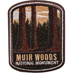Vagabond Heart Muir Woods National Monument Patch - Souvenir Iron On Badge