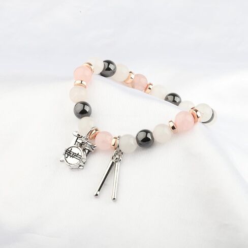 WSNANG Drummer Gifts Drum Bracelet Drumsticks Drum Kit Pendent Bracelet Drum Player Gifts Drum Jewelry Drumming Gifts in Kuwait