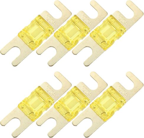 X AUTOHAUX 6 قطعة 120A AFS Mini ANL فيوز استبدال الحماية الكهربائية لسيارة شاحنة دراجة نارية قارب أقراص صوتية in Saudi Arabia