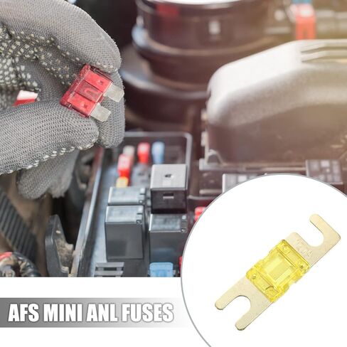 X AUTOHAUX 6 قطعة 120A AFS Mini ANL فيوز استبدال الحماية الكهربائية لسيارة شاحنة دراجة نارية قارب أقراص صوتية in Saudi Arabia