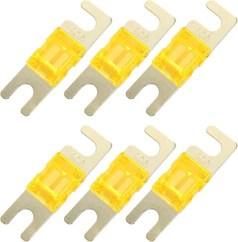 X AUTOHAUX 6 قطعة 120A AFS Mini ANL فيوز استبدال الحماية الكهربائية لسيارة شاحنة دراجة نارية قارب أقراص صوتية in Saudi Arabia