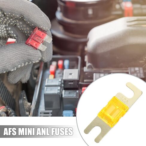 X AUTOHAUX 6 قطعة 120A AFS Mini ANL فيوز استبدال الحماية الكهربائية لسيارة شاحنة دراجة نارية قارب أقراص صوتية in Saudi Arabia
