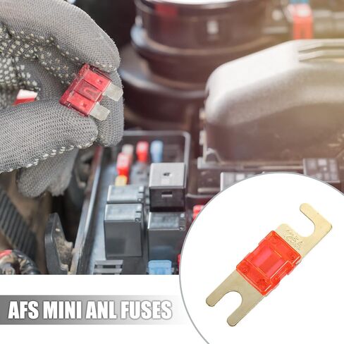 X AUTOHAUX 6 قطعة 120A AFS Mini ANL فيوز استبدال الحماية الكهربائية لسيارة شاحنة دراجة نارية قارب أقراص صوتية in Saudi Arabia