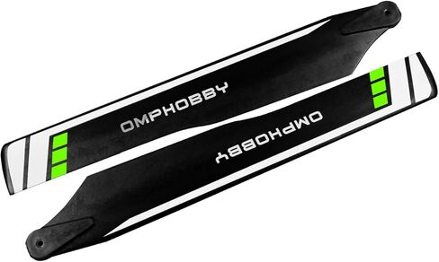 قطع غيار طائرات الهليكوبتر OMPHOBBY M2 173 مم الشفرات الرئيسية - أخضر OSHM2106 بديل أصلي لـ OMP Hobby M2 Explore RC قطع غيار ملحقات طائرات الهليكوبتر in Kuwait