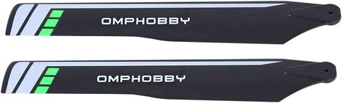 قطع غيار طائرات الهليكوبتر OMPHOBBY M2 173 مم الشفرات الرئيسية - أخضر OSHM2106 بديل أصلي لـ OMP Hobby M2 Explore RC قطع غيار ملحقات طائرات الهليكوبتر in Kuwait