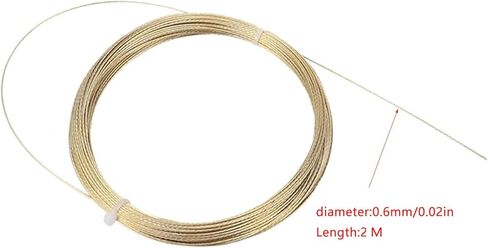 4 حزمة أداة تبديل سلك قطع الزجاج الأمامي 0.6 مم 3FT قطع سلك حبل فولاذي زنبركي لشاحنة إزالة الزجاج الأمامي للسيارة وإصلاح تركيب الزجاج الأمامي in Kuwait