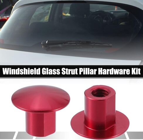 ACROPIX Rear Window Windshield Glass Strut Pillar Hardware Kit Fit for Honda Civic 3Dr Hatchback - Pack of 8 Blue in Saudi Arabia