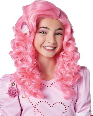 Spirit Halloween Disney Kids Descendants 4 Bridget Wig | Officially Licensed | The Rise of Red Accessories | Curly Pink Hair | Wigs for Children in Saudi Arabia