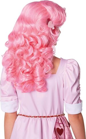 Spirit Halloween Disney Kids Descendants 4 Bridget Wig | Officially Licensed | The Rise of Red Accessories | Curly Pink Hair | Wigs for Children in Saudi Arabia