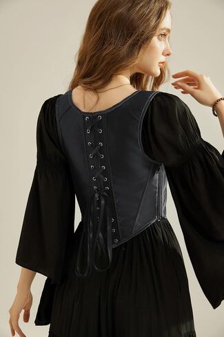 Scarlet Darkness Corset Tops for Women Renaissance Boned Overbust Bustier Corset Top in Saudi Arabia