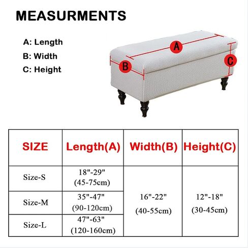 Ottoman Cover Rectangle, Stretch Jacquard Storage Ottoman Cover Rectangle Removable Storage Bench Cover Folding Ottoman Covers with Elastic Bands Ties Large Sage in Saudi Arabia