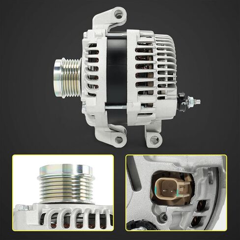56029624AA مولد كهربائي عالي الإخراج 160 أمبير 12 فولت متوافق مع 2014-2022 Jeep Cherokee Compass Renegade، 2015-2017 Chrysler 200,2015-2022 Ram ProMaster 2.4L استبدال # 56029624AB in Kuwait