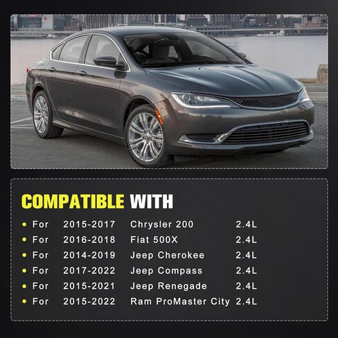 56029624AA مولد كهربائي عالي الإخراج 160 أمبير 12 فولت متوافق مع 2014-2022 Jeep Cherokee Compass Renegade، 2015-2017 Chrysler 200,2015-2022 Ram ProMaster 2.4L استبدال # 56029624AB in Kuwait