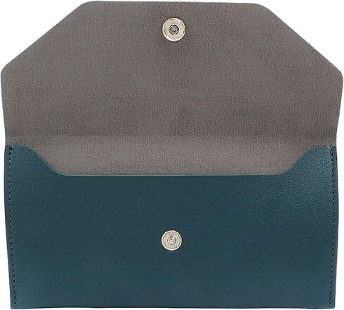 PU Leather Money Cash Envelopes Bag Reusable Cash Wallets for Cash Check Billing Green in Kuwait