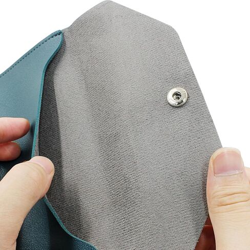 PU Leather Money Cash Envelopes Bag Reusable Cash Wallets for Cash Check Billing Green in Kuwait