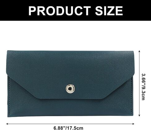 PU Leather Money Cash Envelopes Bag Reusable Cash Wallets for Cash Check Billing Green in Kuwait