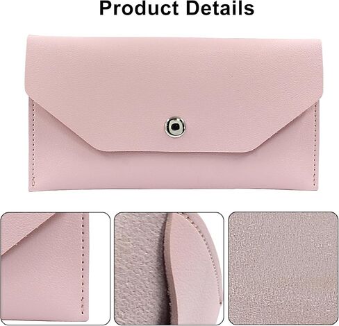 PU Leather Money Cash Envelopes Bag Reusable Cash Wallets for Cash Check Billing Green in Kuwait