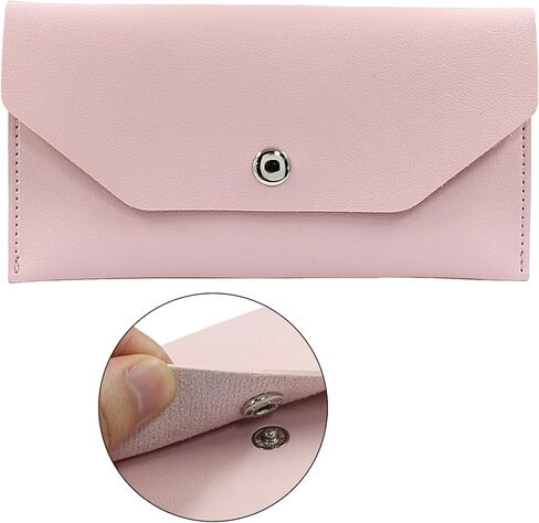 PU Leather Money Cash Envelopes Bag Reusable Cash Wallets for Cash Check Billing Green in Kuwait