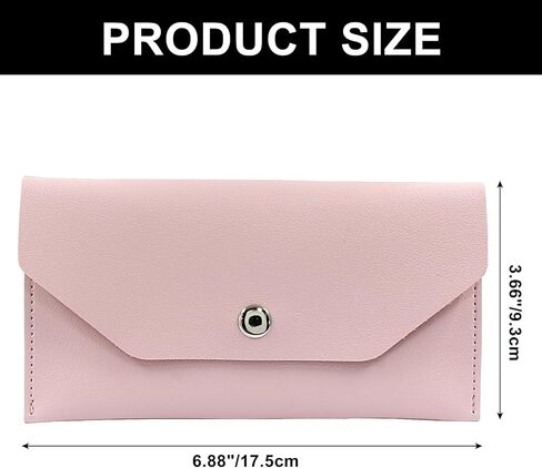 PU Leather Money Cash Envelopes Bag Reusable Cash Wallets for Cash Check Billing Green in Kuwait