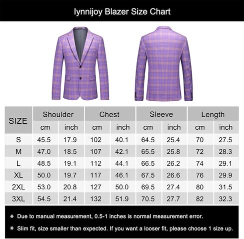 Iynnijoy Men's Plaid Blazer Casual Sports Coat Slim Fit Plaid Suit Jackets for Party Wedding in Saudi Arabia