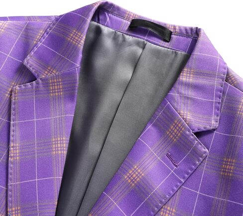 Iynnijoy Men's Plaid Blazer Casual Sports Coat Slim Fit Plaid Suit Jackets for Party Wedding in Saudi Arabia