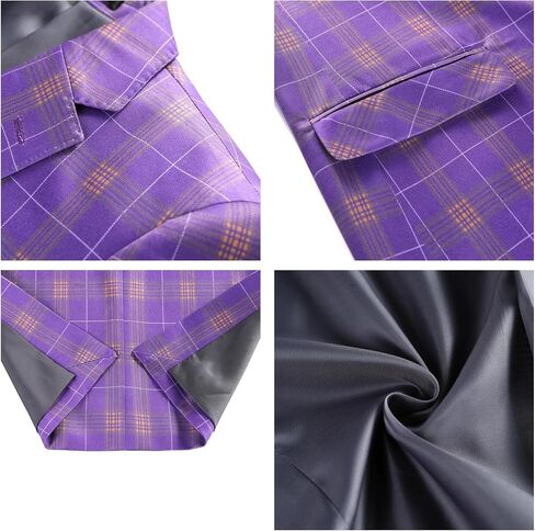 Iynnijoy Men's Plaid Blazer Casual Sports Coat Slim Fit Plaid Suit Jackets for Party Wedding in Saudi Arabia