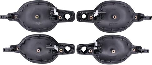 NewYall Balck Front Rear Left and Right Exterior Door Handle for Mitsubishi Endeavor 3.8L 2004-2011 in Saudi Arabia