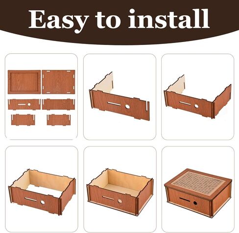 Money Saving Box Piggy Bank for Kids, Reusable Wooden Money Saving Box, Cash Savings Box for Boys and Girls 10000 5000 3000 2000 1000 500 Money Savings Challenge in Kuwait