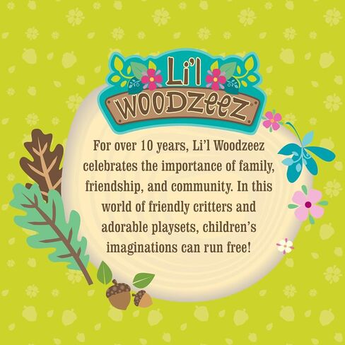 Li’l Woodzeez – 53 Pcs Happy Camper Playset – Moose Family, Detachable Toy Vehicle & RV Trailer – Dollhouse Furnitures & Accessories, Pretend Play Gift for Kids Age 3+ in Saudi Arabia