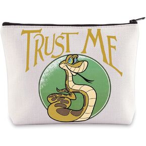 WZMPA Funny Kaa Snake Cosmetic Bag Kaa Fans Gifts Trust Me Kaa Snake Makeup Zipper Pouch Bag For Movie Fans (Trust Me) in Kuwait