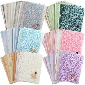 156 Pcs Handmade Scrapbook Paper, A6 Craft Textured Paper for Scrapbooking, Vintage Scrapbook Paper, Mesh Fabric Mulberry Special Paper Mix for Junk Journal, Collage, Art Journaling (4x5.5 In)