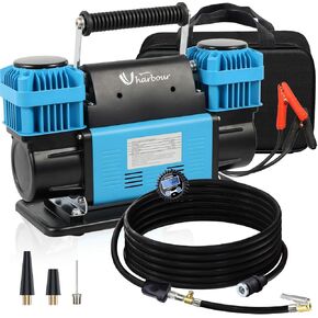 12V Offroad Air Compressor Dual Air Compressor 10.6 CFM with Digital Pressure Gauge, 12 Volt Off Road Air Compressor Heavy Duty, Offroad Air Compressor comes with Carrying Bag