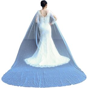 قبعات الزفاف شال لف تتغاضى عن اللؤلؤ فستان الزفاف جاكيتات الدانتيل فلابر بوليرو التستر in Kuwait