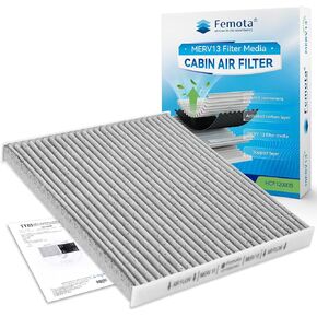 Tested MERV 13 Cabin Air Filter with Activated Carbon, CF12000 for Jeep Cherokee (2014-2018), Chrysler 200 (2015-2017), Replace: 68223044AA.