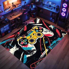 Gaming Carpet - Game Room Rug - Gamer Rugs for Bedroom Boys - 36x24 inches
