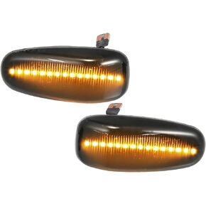 X AUTOHAUX 1 Pair Side Marker Turn Signal Light NO.A2108200921/A2108200421 for Mercedes-Benz CLK 320 Base 3.2L V6 - Gas 1998-1999 for Mercedes-Benz CLK 430 Base