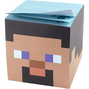 Minecraft Creeper Sticky Note Cube, 800 Sheets - 3x3 Self-Stick Post Paper Pad Notepad - Its Great Back to School Supply Gamer Gift for Kids, Teens, Boys, Girls - Officially Licensed Video Game Merch