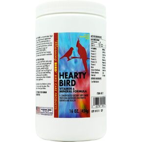 Morning Bird Hearty Bird Vitamin/Mineral Formula, Natural Human Grade Ingredients, Pesticide-Free, Daily Use, 3 oz