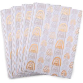 Hi Sasara 100 Sheets Rose Gold Boho Tissue Paper Bulk,20 x 14 inch,Boho Tissue Paper for Gift Bags,Rose Gold Boho Tissue Paper for Boho Party