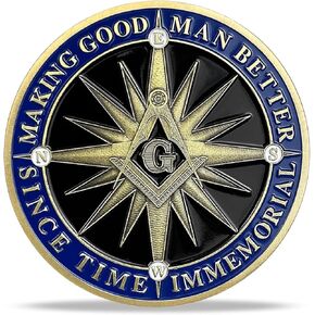 Masonic Challenge Coins Master Mason Brotherhood Challenge Coin Freemason Challenge Coin