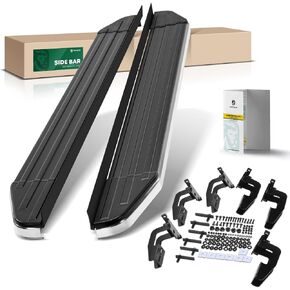 YHTAUTO 5.5" Running Boards Side Steps Compatible with Jeep Grand Cherokee 2011-2021, SUV, Aluminum Black Powder, Cab Side Step Rails Off-Road Exterior Accessories