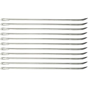 NX Garden Packing Stitching Needle 10PCS 16.8 cm / 6.6 Inch Curved Pointed Sewing Stitching Needles for Gunny Sack Packing Leather Hand Sewing