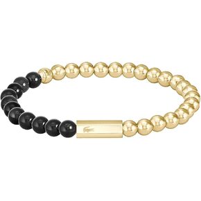 Lacoste Men's Scottie Jewelry Beads Bracelet Collection, Cassic Beaded Bracelet, For a Pop of Color and an Everyday Look