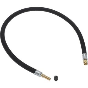 Tire Inflator Extension Tube Air Pump Extend Hose Adapter Tire Valve for Car Motorcycle Bicycle Durable Rubber 23.62inch M8x0.8 7mm ID Black
