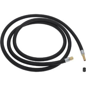 Tire Inflator Extension Tube Air Pump Extend Hose Adapter Tire Valve for Car Motorcycle Bicycle Durable Rubber 78.74inch M8x0.8 7mm ID Black