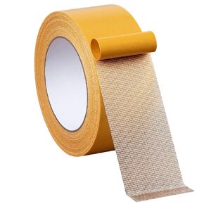 Double sided Carpet Tape Heay Duty, 2 Inch x 21.9 yds, Super Stick Adhesive Removable Tape for Floor, Car, Walls etc, No Residue, 50mm*20m, Yellow