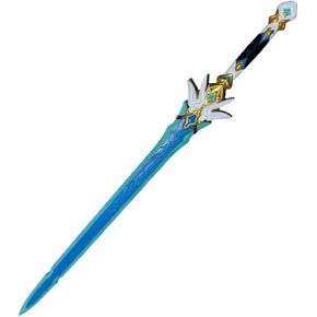 damdos Halloween Prop 40" Blade Sword Star Rail Staff Cosplay Weapon,Yanqing Cosplay Swords