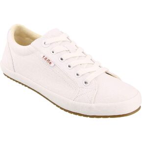 حذاء رياضي نسائي من Taos Star - طراز مميز مع تصميم قماشي للمغامرات اليومية - رباط مخصص ووسادة قدم قابلة للإزالة مع دعم قوس لراحة طوال اليوم قماش أزرق مغسول 11 W US in Kuwait