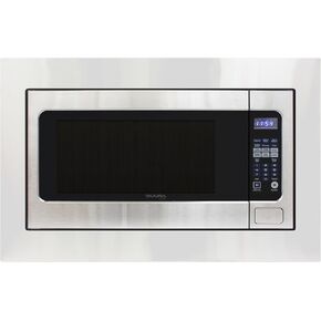 DE161OTRSSS Microwave Oven Built-in 1200-Watts with 10 Power Levels Pre Settings and Express, Sensor and Speed Cooking and Silent Mode with Glass Turntable, 2.2-Cu.Ft, Metallic
